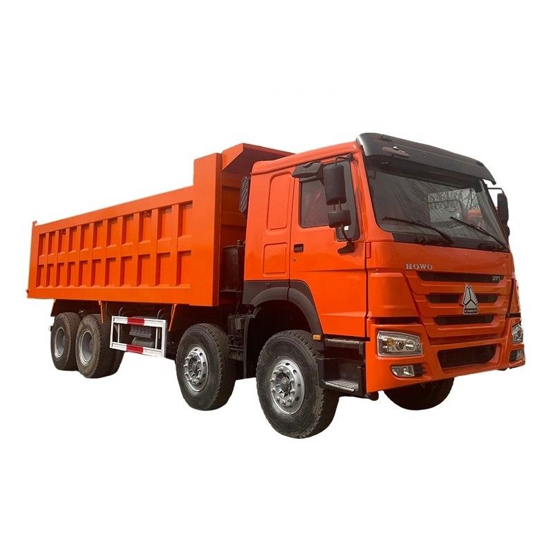 40 톤 12 타이어 Howo 8X4 336HP 371HP 420 HP 소비와 함께 중고 틱터 트럭