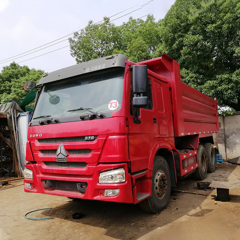 10 앞변속기 사용된 Sinotruk HOWO 6X4 덤프 트럭 371HP WEICHAI 엔진