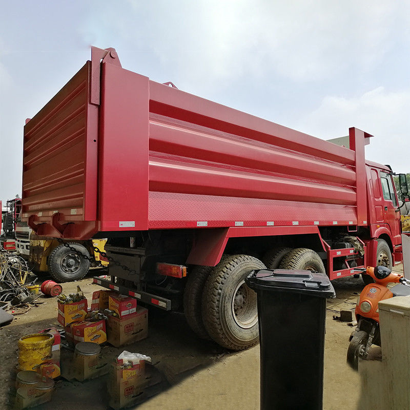 10 앞변속기 사용된 Sinotruk HOWO 6X4 덤프 트럭 371HP WEICHAI 엔진