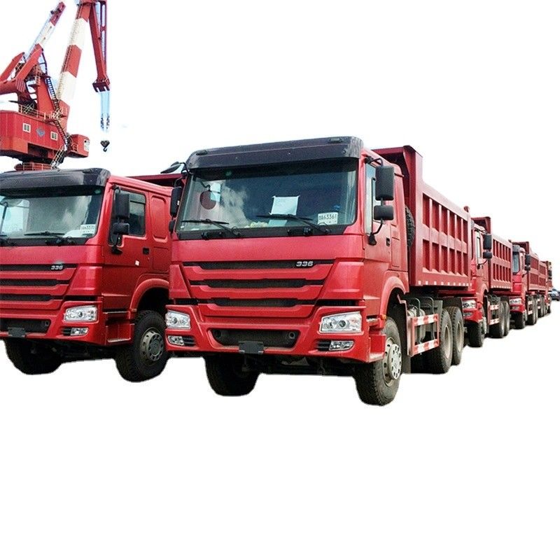 5.3-6.2M 화물 탱크 길이 중국 중고 Sinotruk Howo 6x4 371hp 덤프 트럭