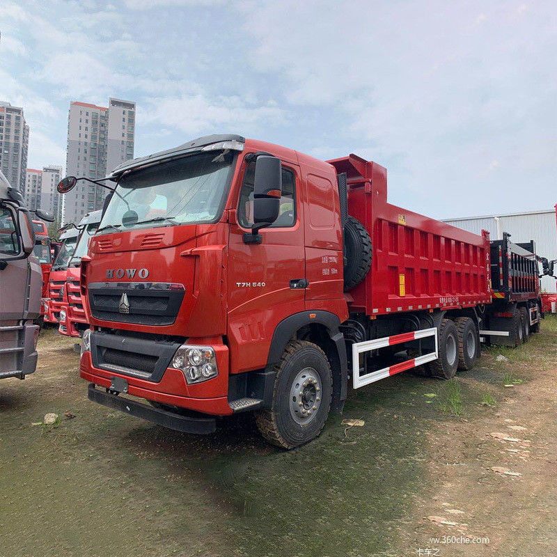 5.3-6.2M 화물 탱크 길이 중국 중고 Sinotruk Howo 6x4 371hp 덤프 트럭