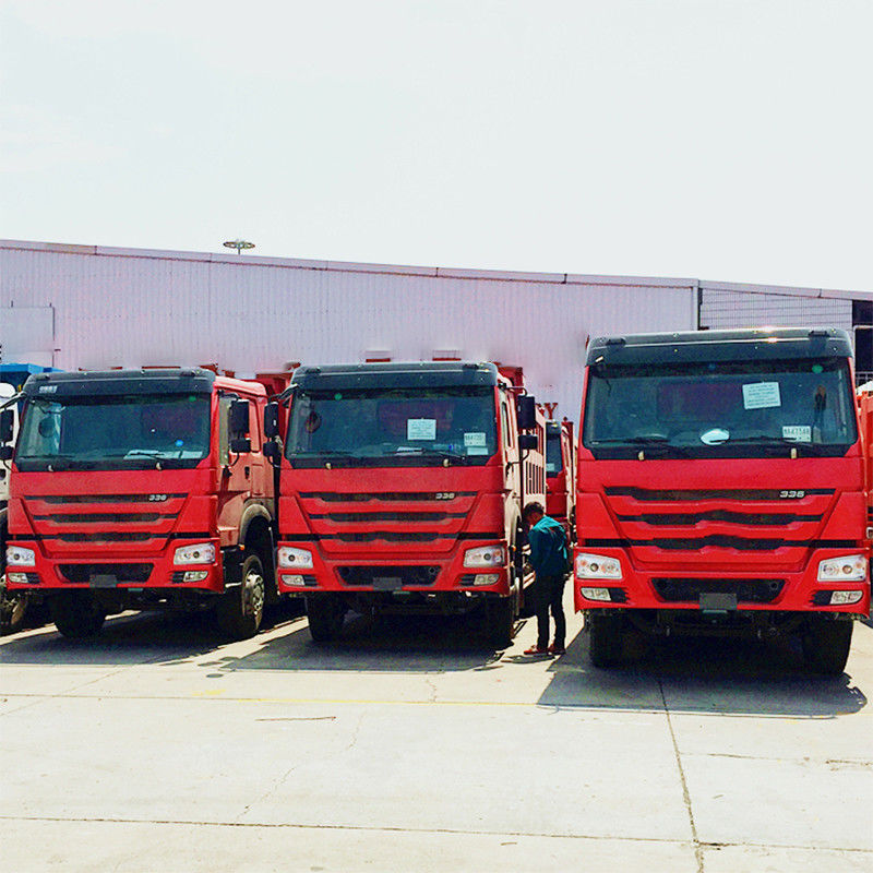 5.3-6.2M 화물 탱크 길이 중국 중고 Sinotruk Howo 6x4 371hp 덤프 트럭
