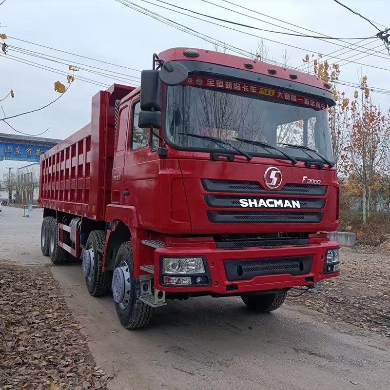 샤크만 F3000 x3000 덤프 트럭 8X4 380HP 12 타이어 40 톤 사용 된 덤퍼 티퍼 트럭 1
