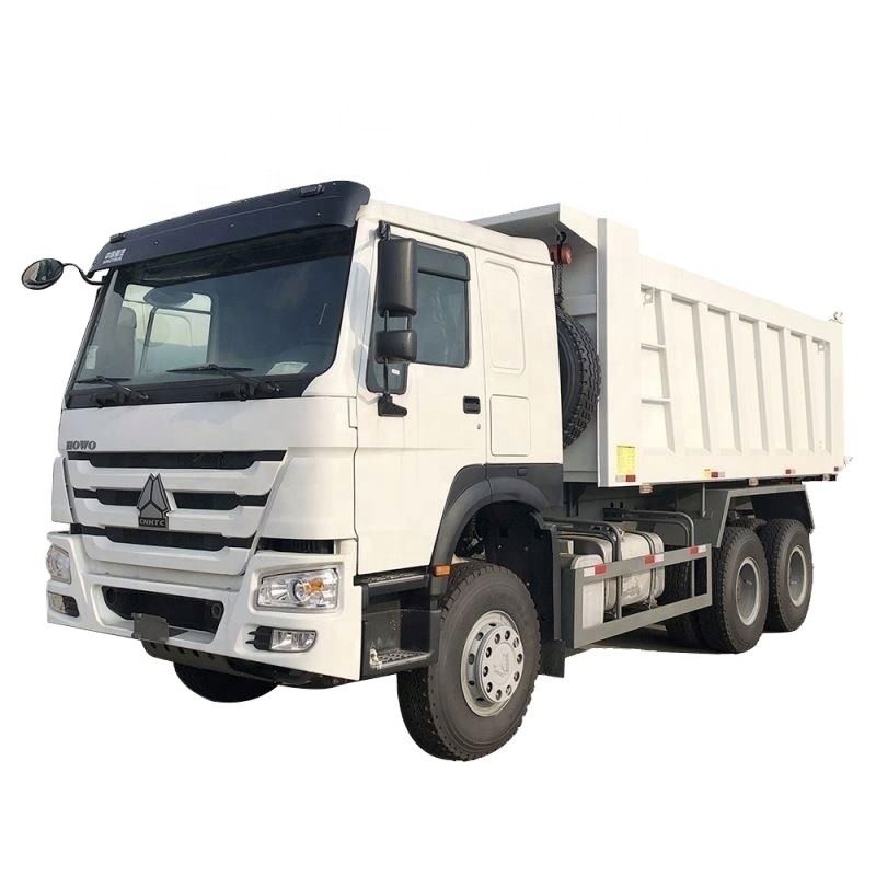 사용 된 Sinotruk Howo 6 * 4 팅퍼 트럭 WEICHAI 엔진과 좋은 화물 탱크 차원