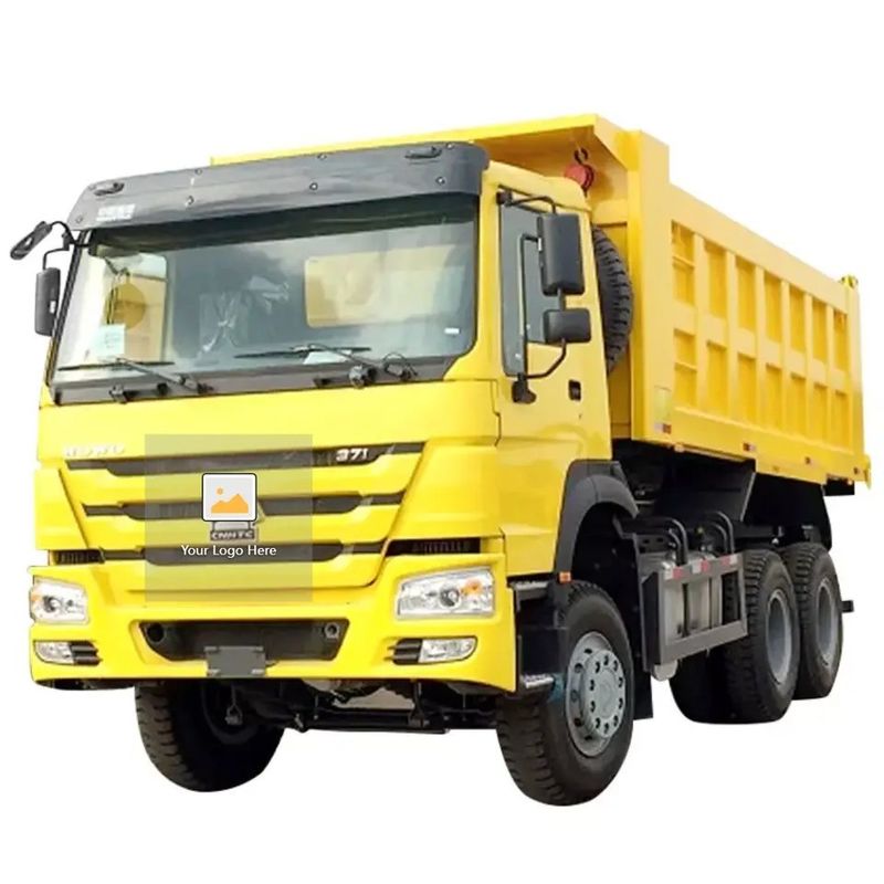 시노 호우 덤프 티퍼 트럭 371HP 유로 2 엔지니어링 운송용 사용 된 시노트럭