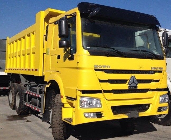 시노 호우 덤프 티퍼 트럭 371HP 유로 2 엔지니어링 운송용 사용 된 시노트럭