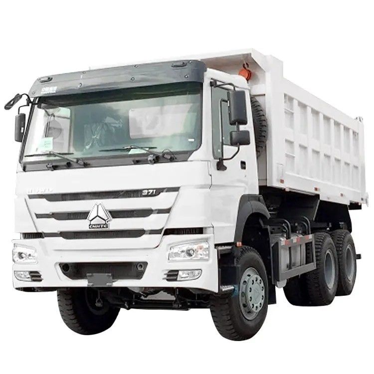 시노 호우 덤프 티퍼 트럭 375HP 유로 3 기계 운송용 중고 드라이브