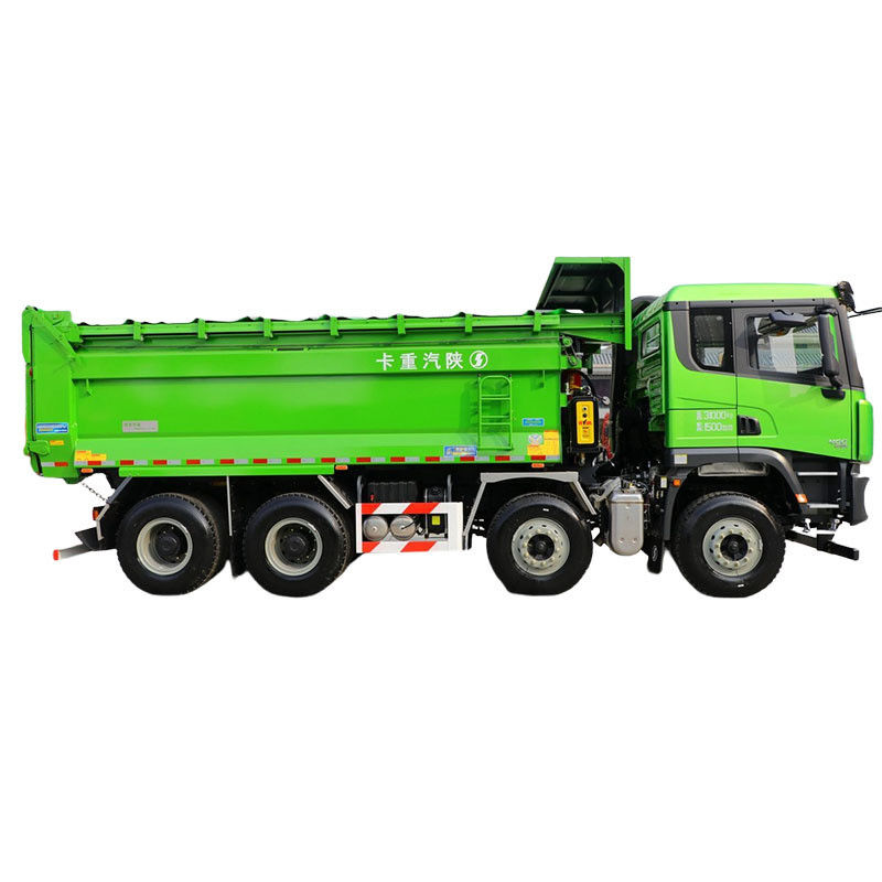 샤크맨 F3000 X3000 8X4 중량 덤프 트럭 430 hp 12 바퀴 덤퍼 트럭 2 승객