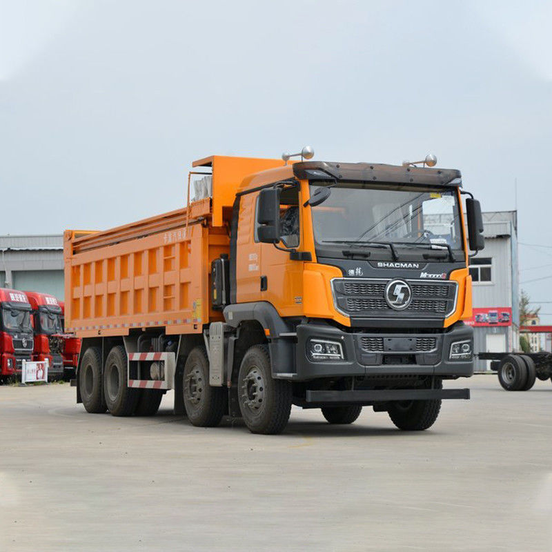 유로 2 400HP 8x4 덤프 트럭 샤크만 X3000 X6000 우즈베키스탄의 무거운 짐 운송
