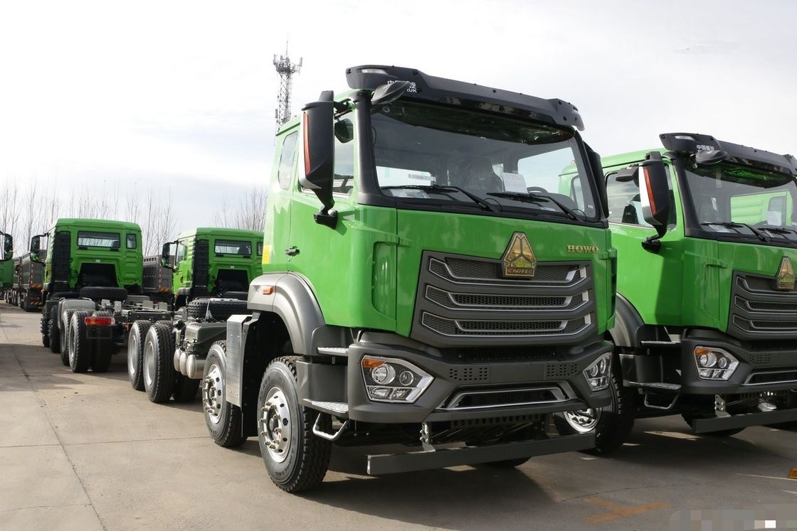 신토크 HOWO 사용 된 350hp 8X4 디젤 YCUMMINS WEICHAI 12 바퀴 티퍼 덤프 트럭 판매