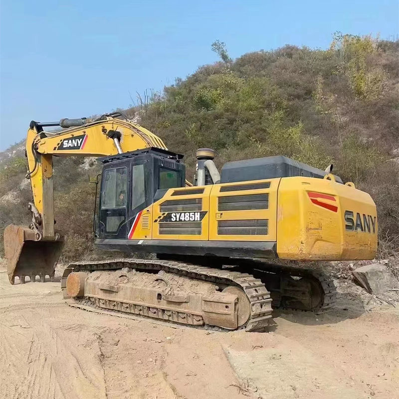 Sany 485 사용 된 발굴기 50 톤 YANMAR 엔진 크롤러 발굴기