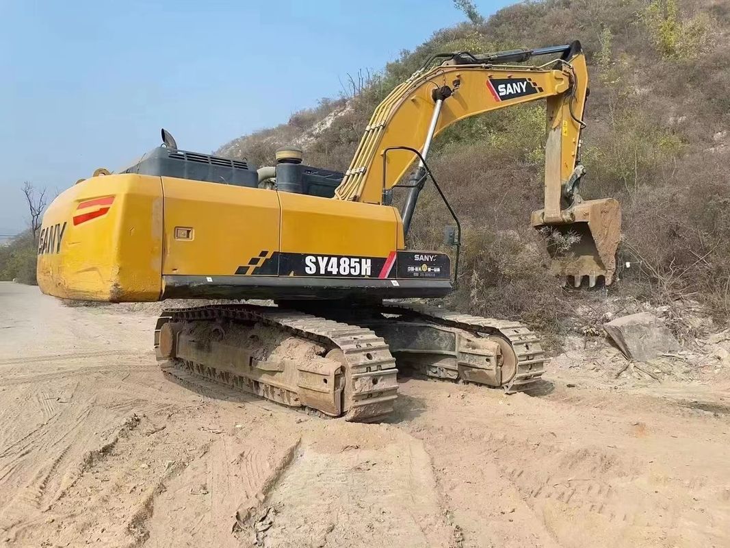 Sany 485 사용 된 발굴기 50 톤 YANMAR 엔진 크롤러 발굴기