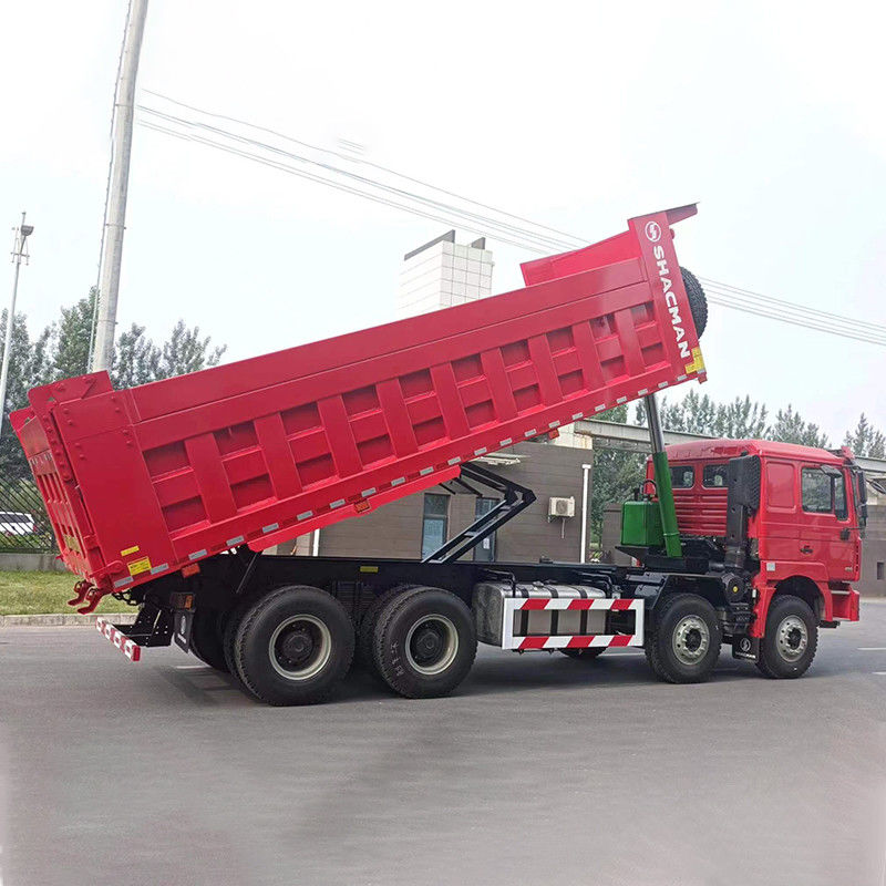 380hp Shacman 덤프 트럭 4x2 6x4 8x4 10 전진 번호로 사용 된 틱퍼 트럭