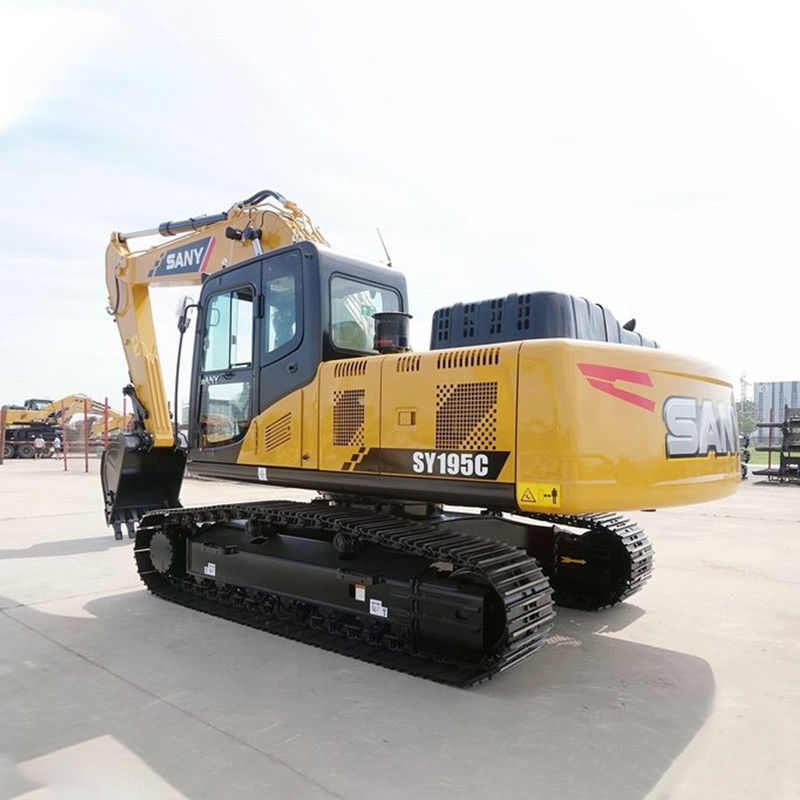 90% 수압 펌프 다른 SANY SY195C 19.5 톤 건설 기계 사용 된 발굴기