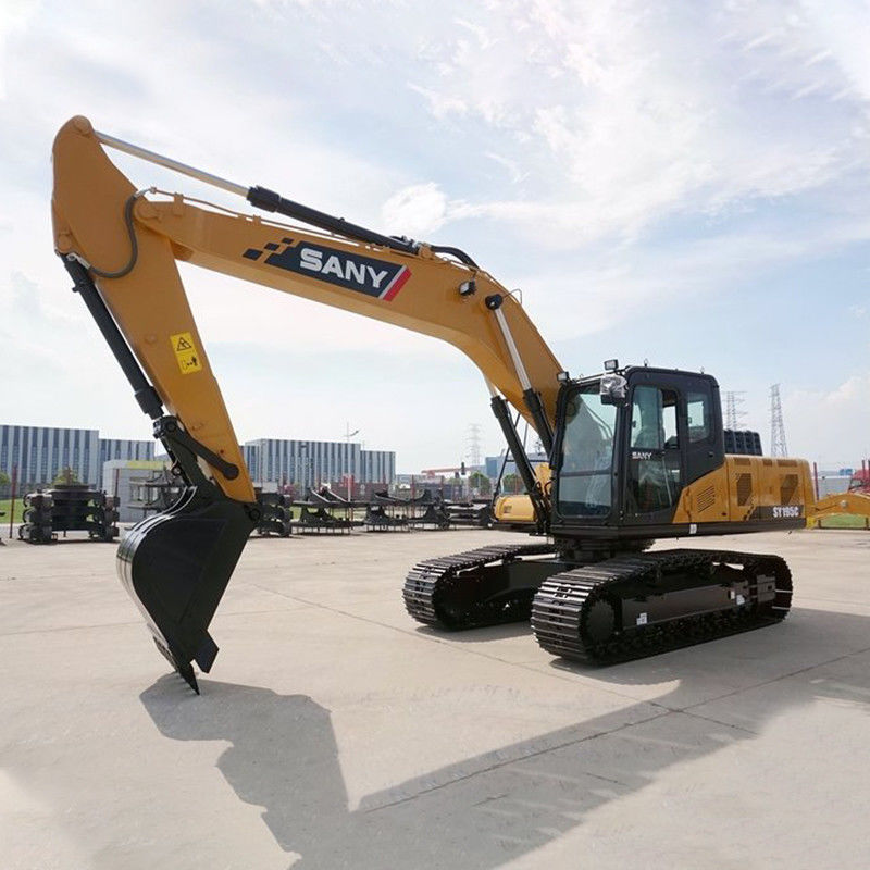 90% 수압 펌프 다른 SANY SY195C 19.5 톤 건설 기계 사용 된 발굴기