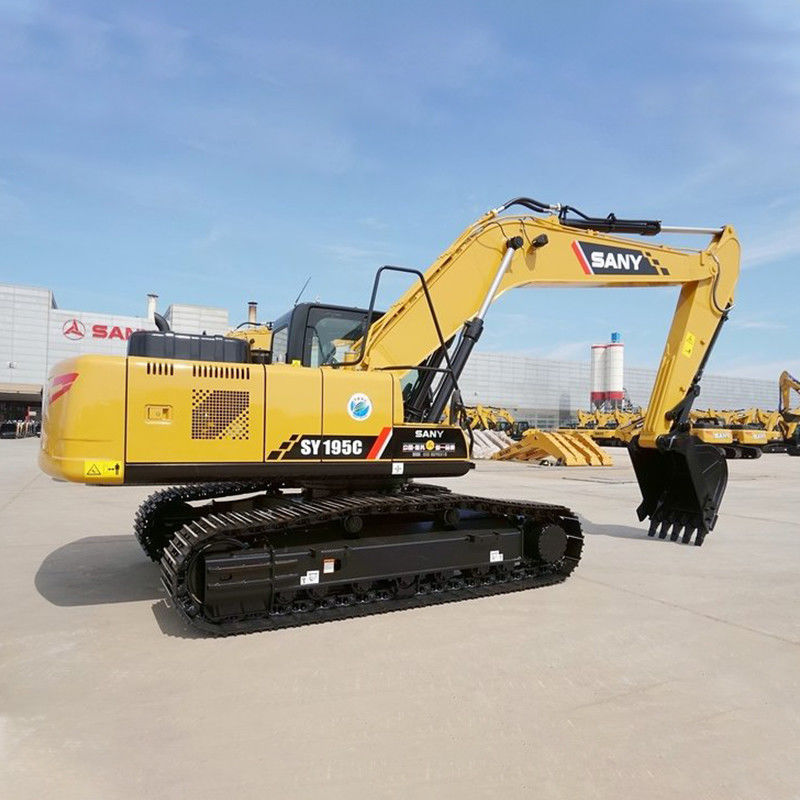 90% 수압 펌프 다른 SANY SY195C 19.5 톤 건설 기계 사용 된 발굴기