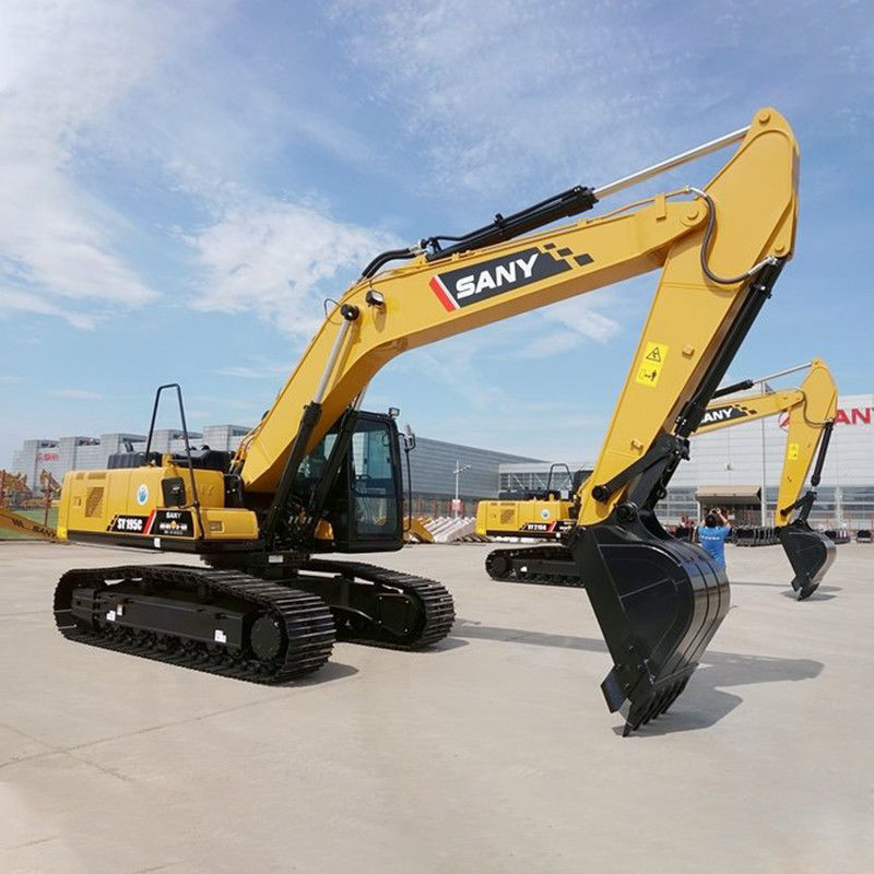 90% 수압 펌프 다른 SANY SY195C 19.5 톤 건설 기계 사용 된 발굴기