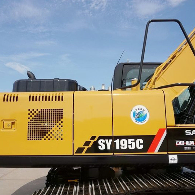 90% 수압 펌프 다른 SANY SY195C 19.5 톤 건설 기계 사용 된 발굴기