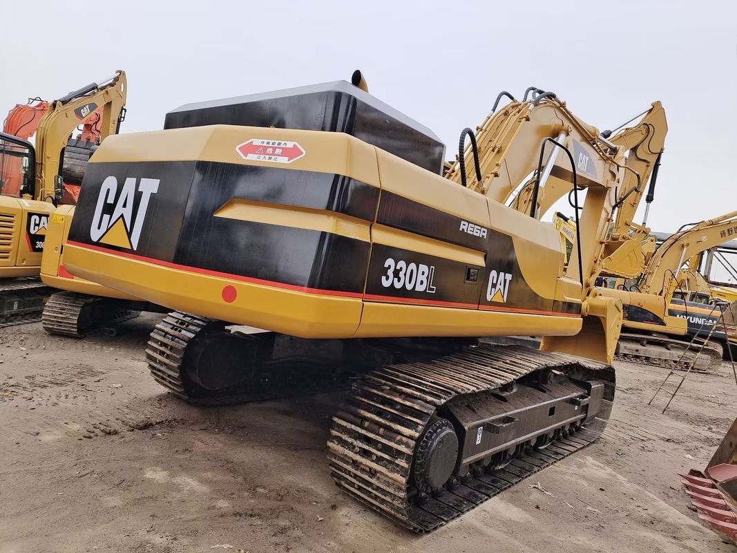 30t 발굴기 사용 된 CAT 330B 크롤러 수압 발굴기 2.1m3 버킷 용량