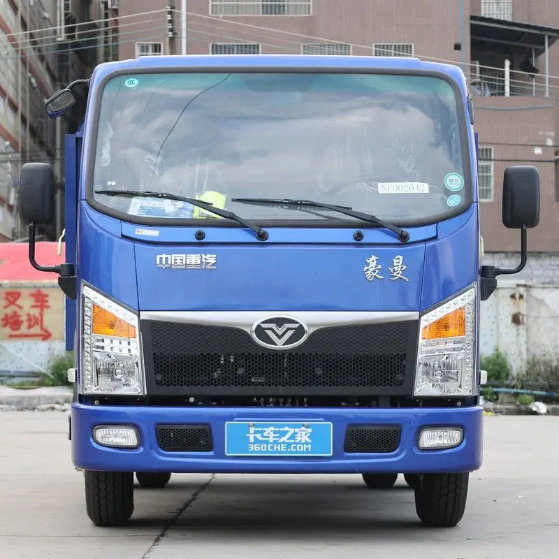 수동 에어컨 220hp 8*4 왼손 운전 디젤 엔진 Lhd 덤프 트럭