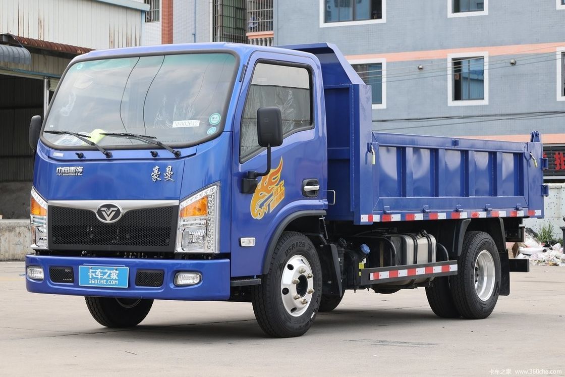 수동 에어컨 220hp 8*4 왼손 운전 디젤 엔진 Lhd 덤프 트럭
