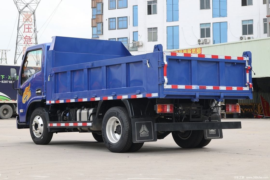 수동 에어컨 220hp 8*4 왼손 운전 디젤 엔진 Lhd 덤프 트럭