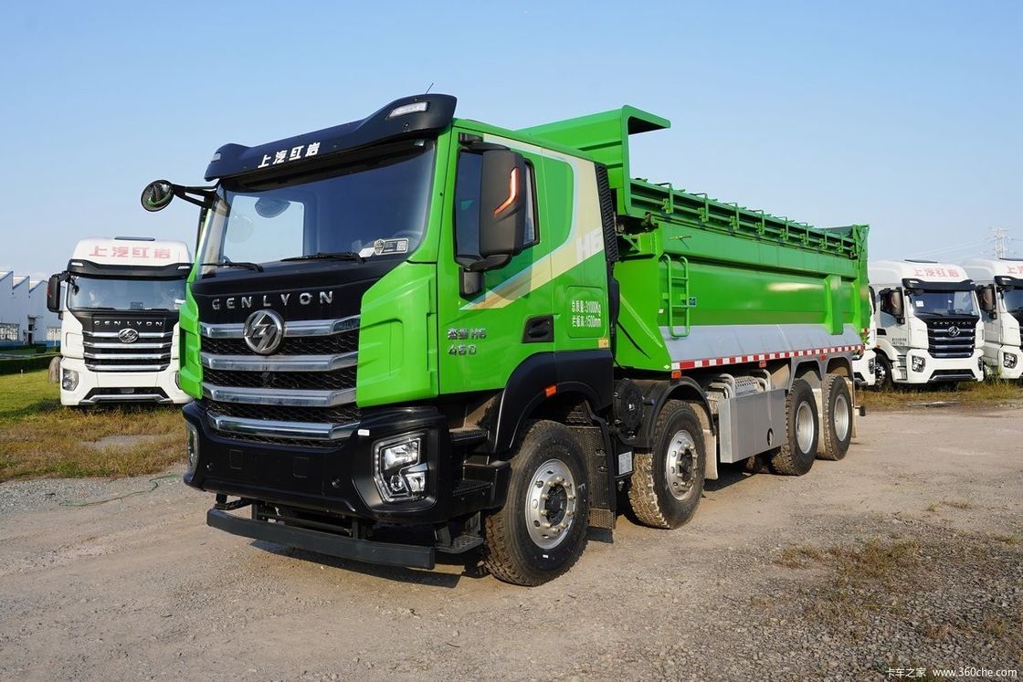 하이 H6 덤퍼 티퍼 460hp 6x4 엔진 용량 8L 및 ABS가없는 무거운 사용 된 덤프 트럭