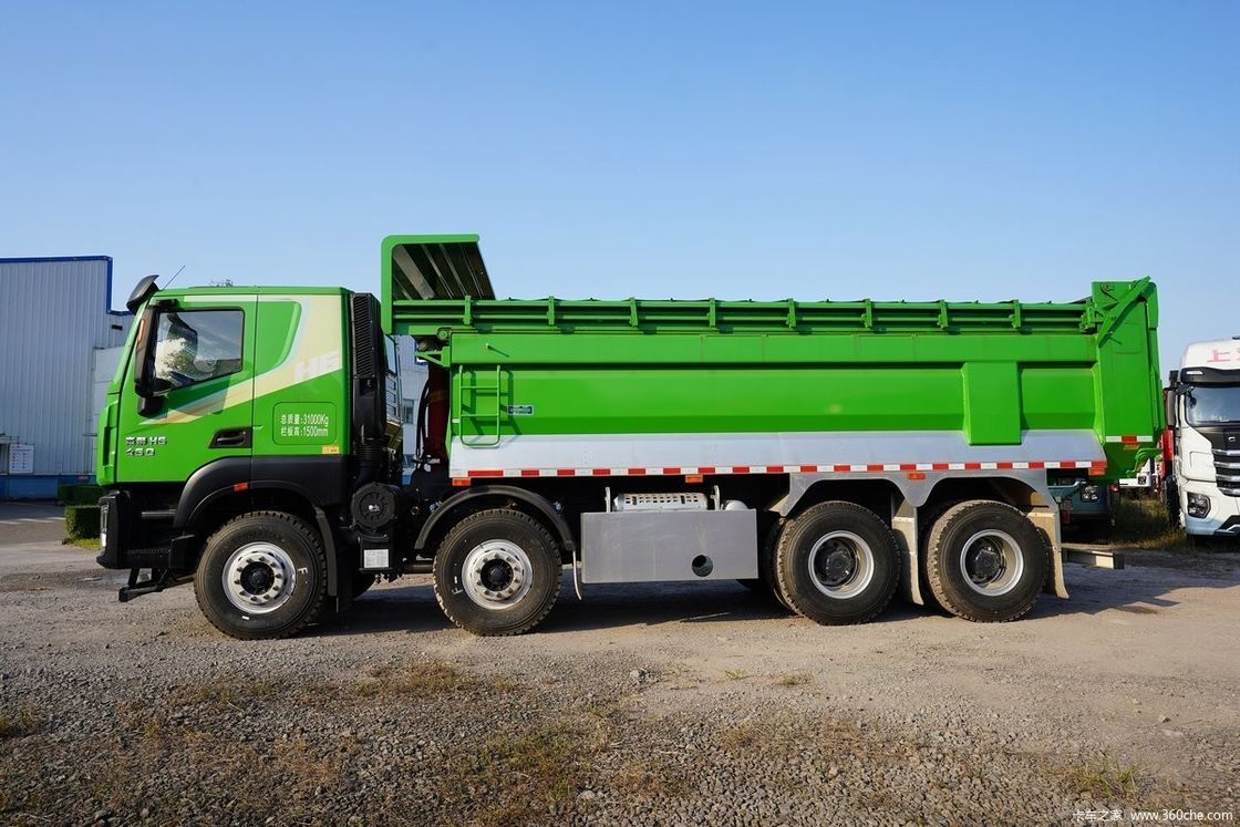 하이 H6 덤퍼 티퍼 460hp 6x4 엔진 용량 8L 및 ABS가없는 무거운 사용 된 덤프 트럭