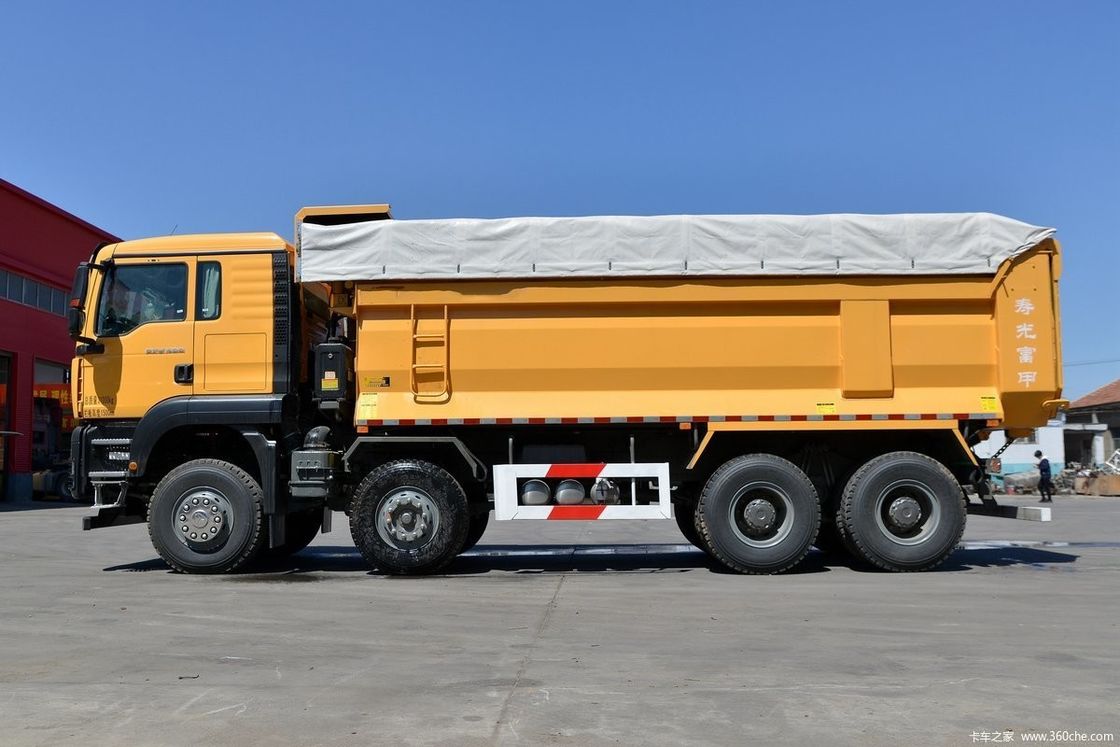 16 톤 부하량 SITRAK G7W 8x4 400HP 크로이스 컨트롤이 없는 틱퍼 덤프 트럭