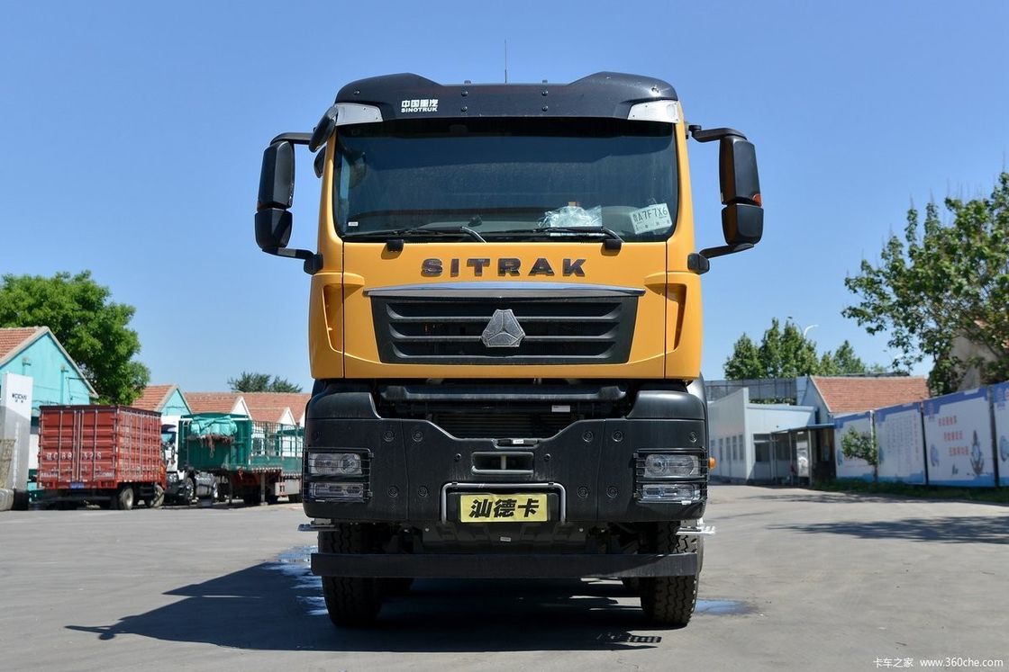 16 톤 부하량 SITRAK G7W 8x4 400HP 크로이스 컨트롤이 없는 틱퍼 덤프 트럭