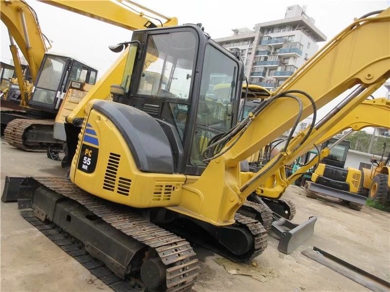 원본 색상 좋은 상태 코마쓰 PC55 미니 트랙 사용 된 Caterpillar 발굴기