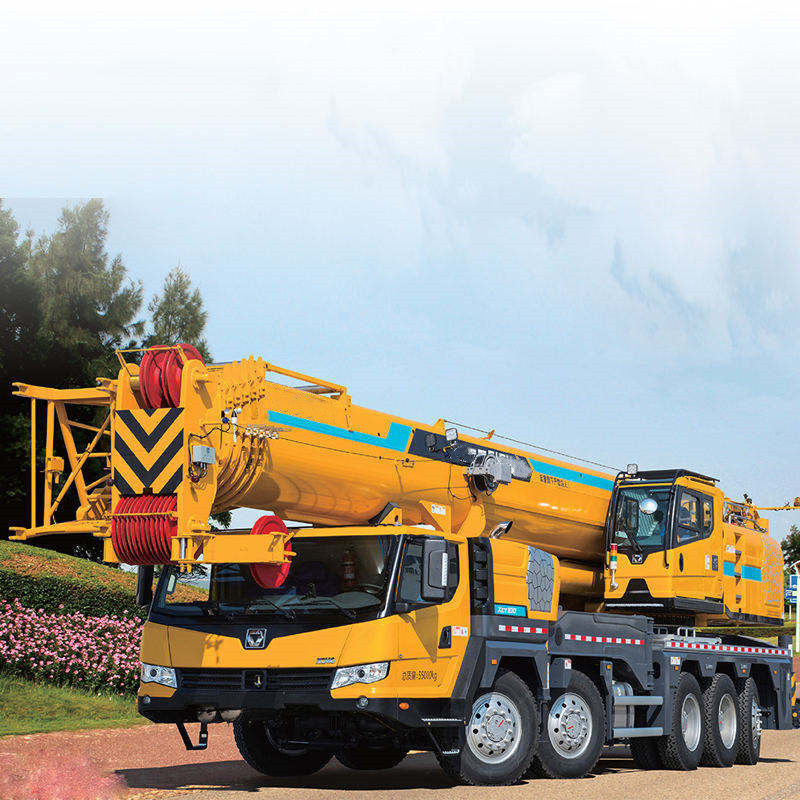 25 톤 사용 된 이동 크레인 QY25K5A 크레인과 트럭 최대 운영 속도 75km/h