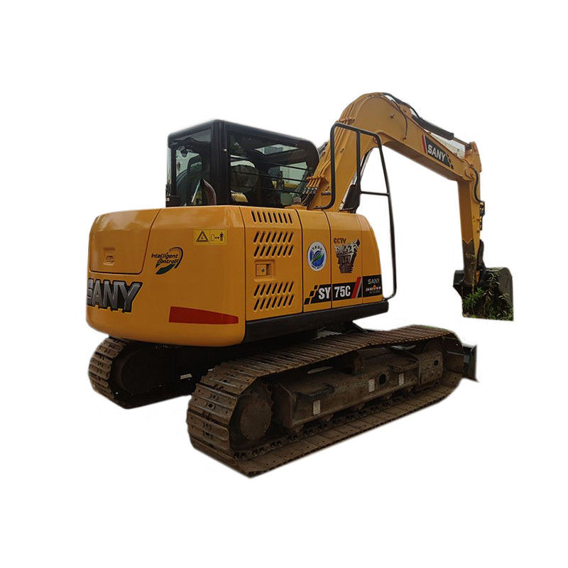 7.5 톤 크롤러 발굴기 ISUZU 엔진과 다른 수압 펌프와 함께 사용 된 Sany SY75C 발굴기