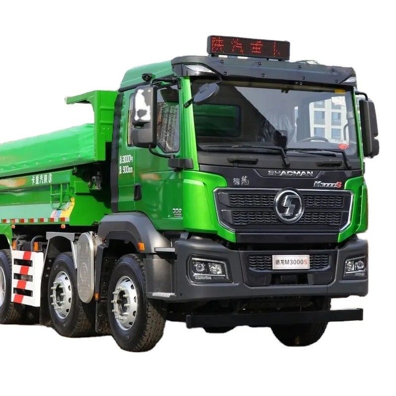 6x4 400HP 샤크만 덤프 트럭 엔진 용량 8L 및 12.00R20 18PR 타이어