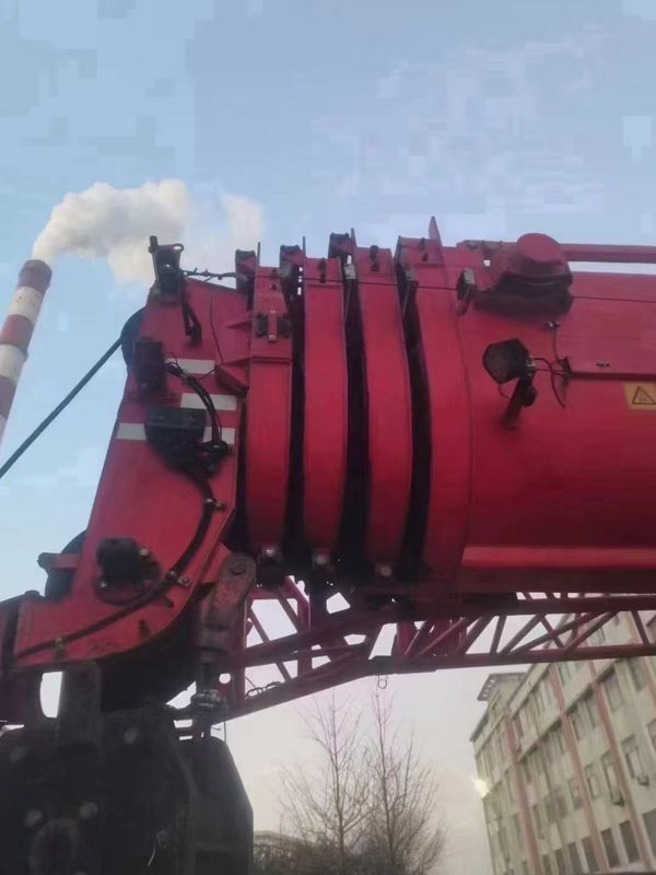 80000kg 좌측 운전 수압 트럭 크레인 80톤 STC 800 사용된 Sany 크레인 트럭