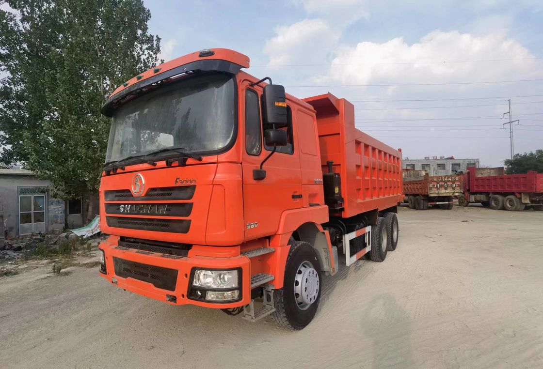 380HP Shacman F3000 8X4 12 타이어 40톤 사용 된 덤퍼 티퍼 트럭 10 전진