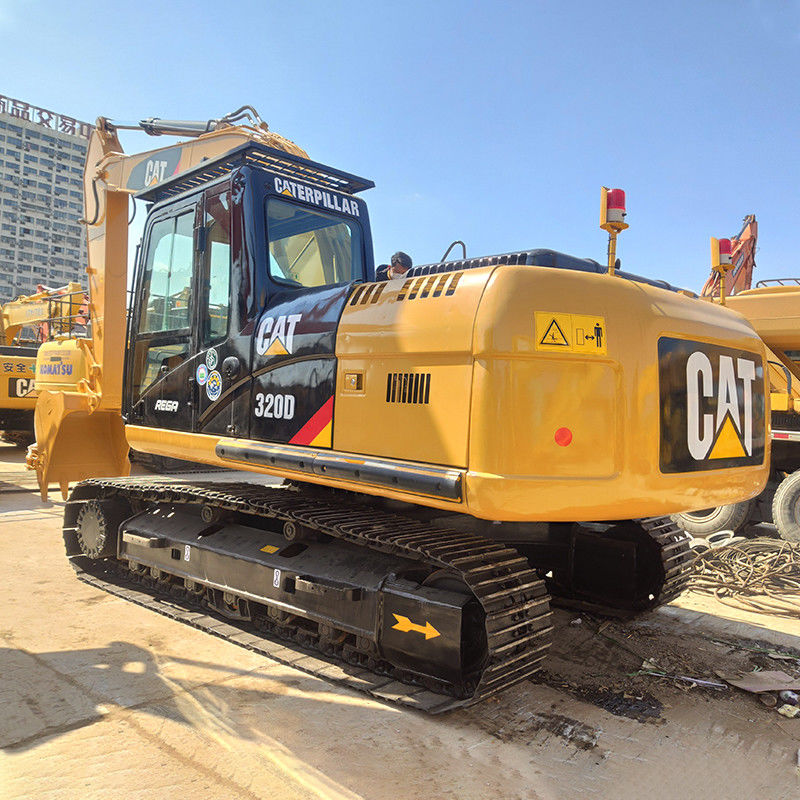 사용 된 20톤 CAT 320D 크롤러 발굴기 410L 연료 탱크와 1m3 버킷 용량