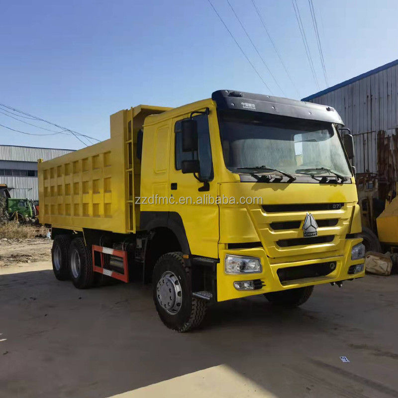 중량 트럭 시노트룩 호우 371HP 사용 된 덤프 트럭 6x4 호우 티퍼 덤프 트럭 아프리카