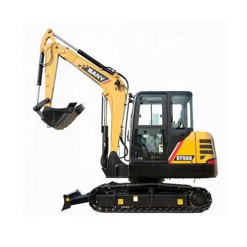 Sany 사용 된 발굴기 SY55C Pro 원본 엔진과 5780 KG 기계 무게