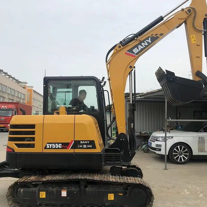 Sany 사용 된 발굴기 SY55C Pro 원본 엔진과 5780 KG 기계 무게