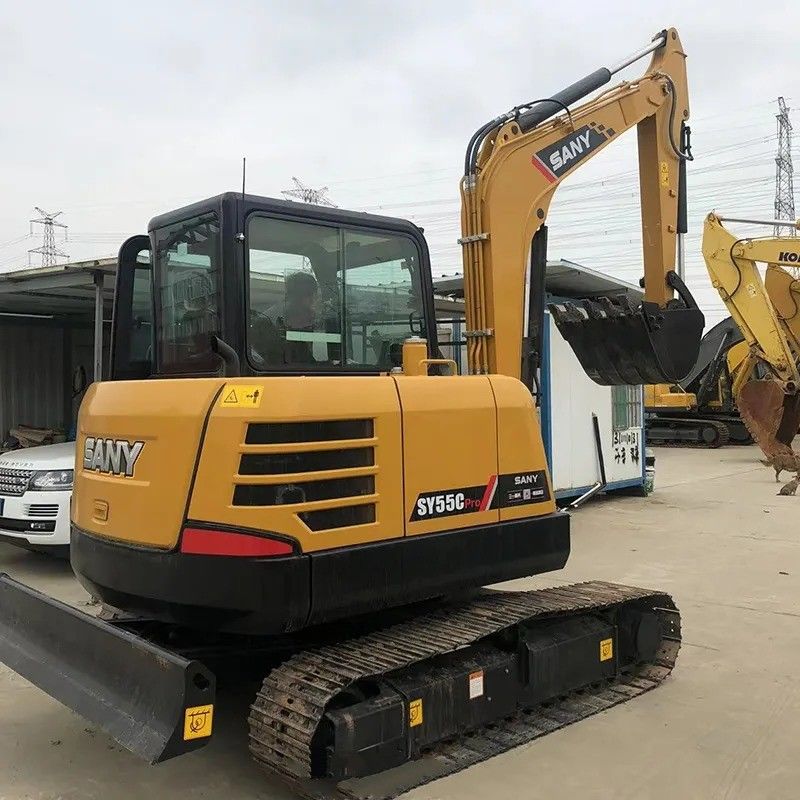 Sany 사용 된 발굴기 SY55C Pro 원본 엔진과 5780 KG 기계 무게
