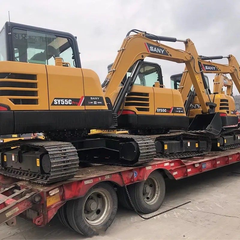 Sany 사용 된 발굴기 SY55C Pro 원본 엔진과 5780 KG 기계 무게