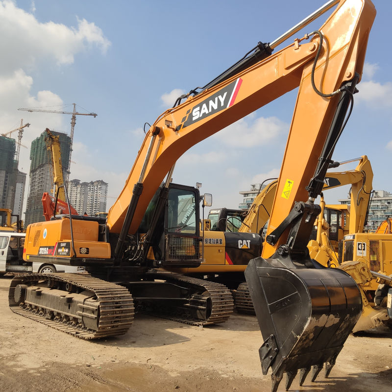 사용 된 Sany 215C 발굴기 발굴기 기계 21 톤 톤 및 21900 KG 무게