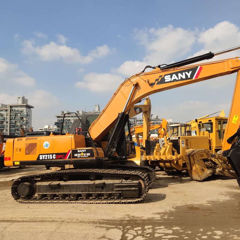 사용 된 Sany 215C 발굴기 발굴기 기계 21 톤 톤 및 21900 KG 무게