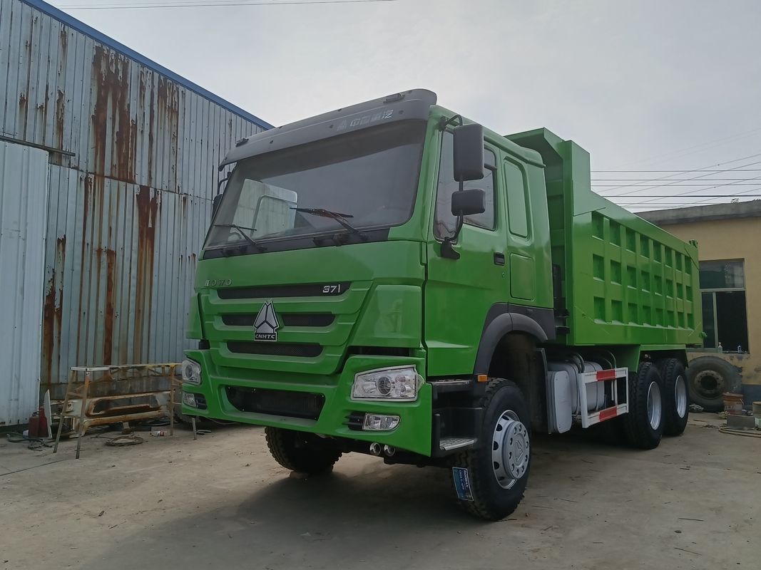 사용 된 시노트럭 6x4 371hp 30tons 수동 변속기와 함께 Howo 티퍼 덤프 트럭