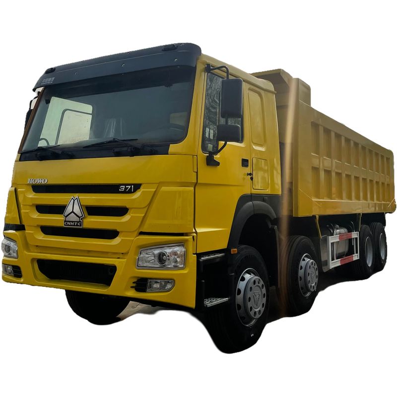 400-500L 연료 탱크 용량 HOWO 8x4 371hp 공기 서스펜션과 함께 덤퍼 틱 트럭