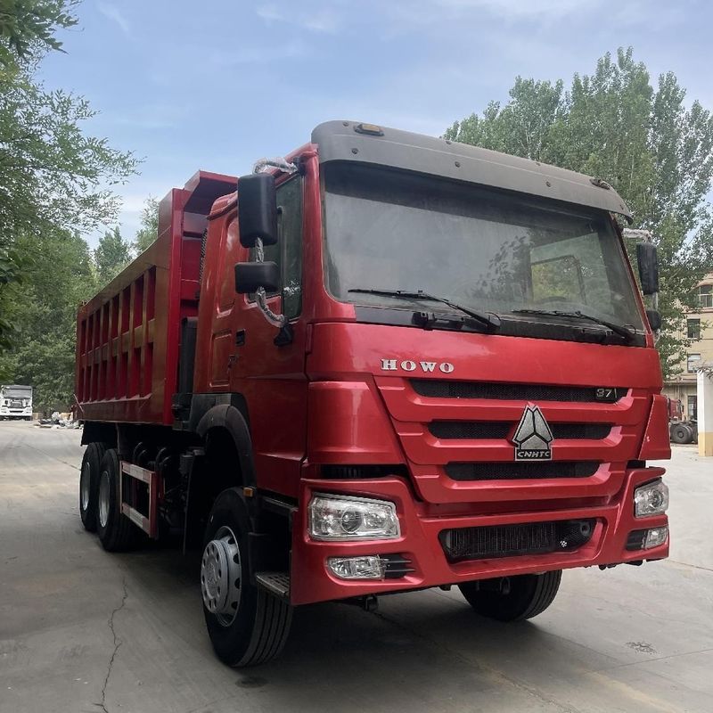 10 전진 셔트 번호 Sinotruk HOWO 371HP 건설 광산용 사용 된 덤프 트럭 6X4
