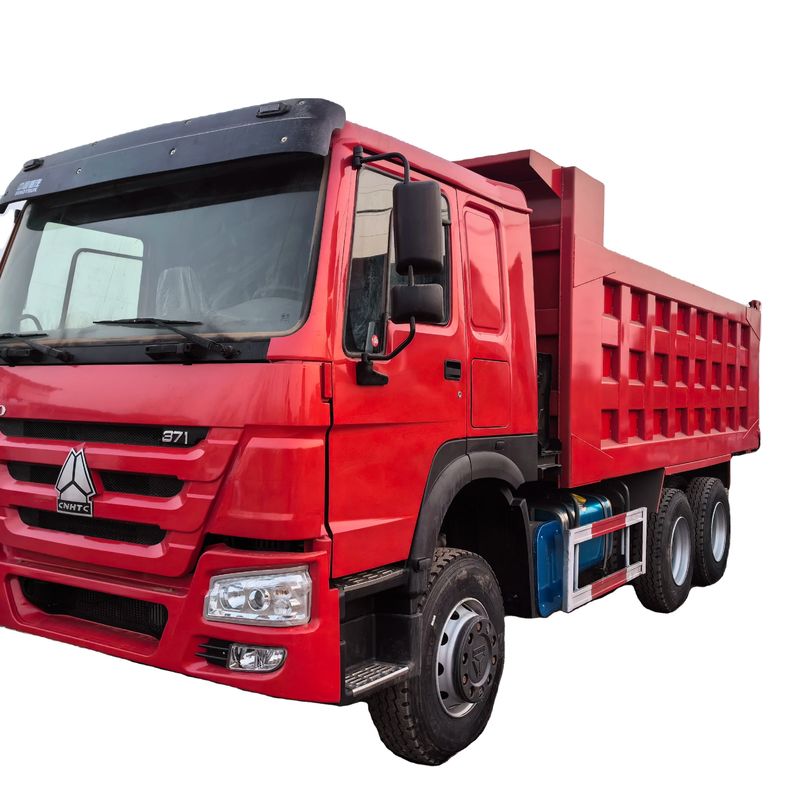 연료 371HP 사용 된 덤프 트럭 25tons Sinotruk HOWO 6 * 4 건설 광산용 팅퍼 트럭