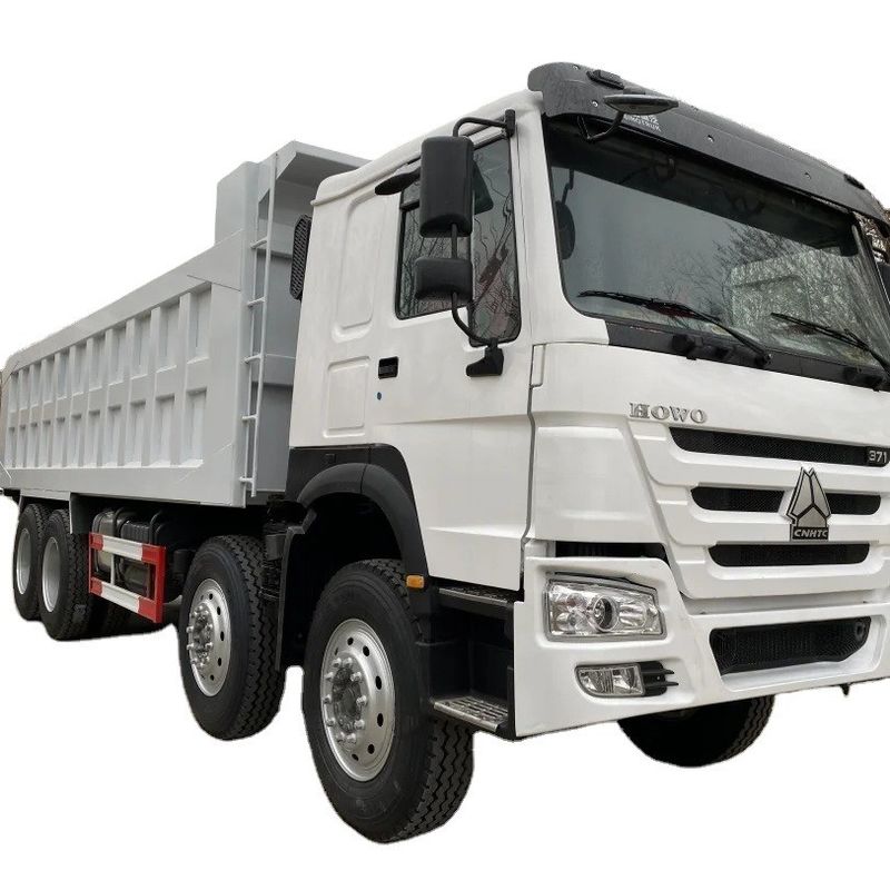사용 된 틱퍼 트럭 371HP 8 * 4 건설 광산 35tons 덤프 트럭 WEICHAI 엔진