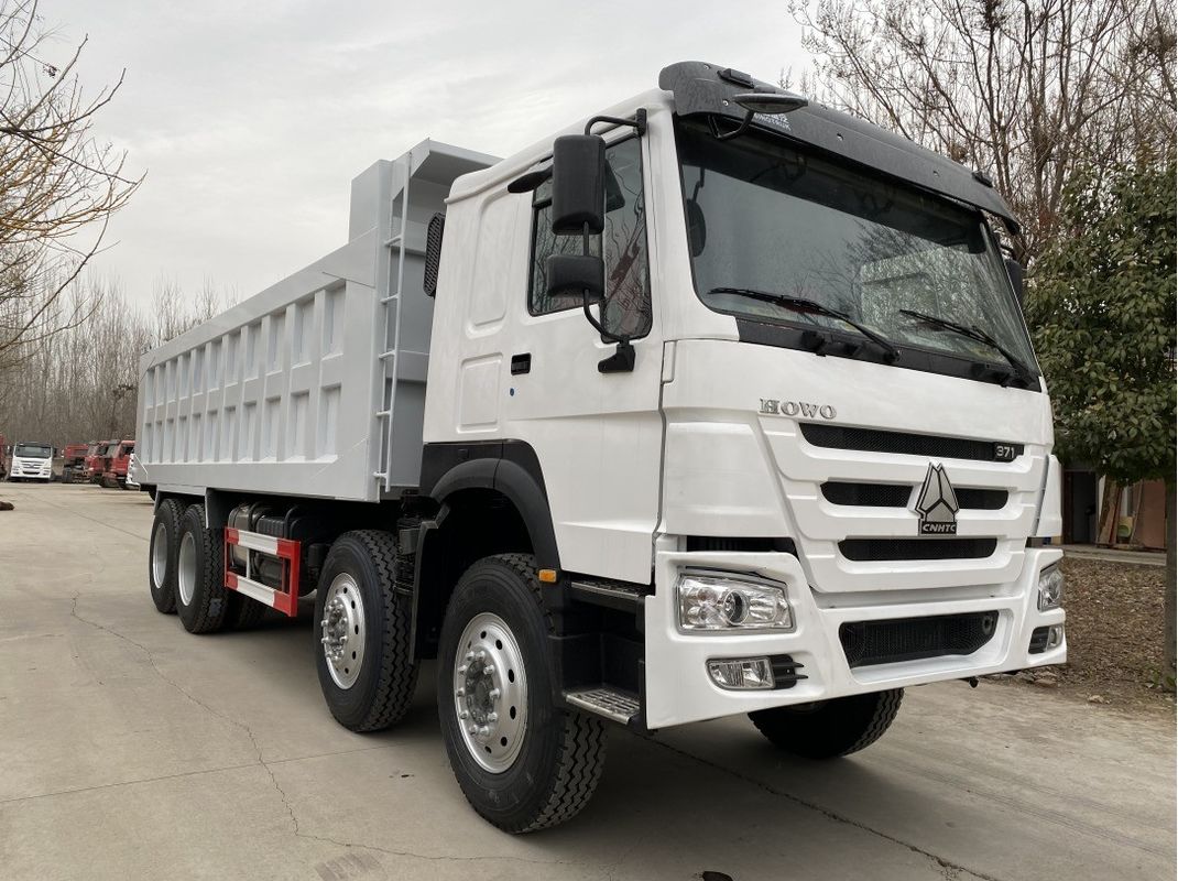 사용 된 틱퍼 트럭 371HP 8 * 4 건설 광산 35tons 덤프 트럭 WEICHAI 엔진